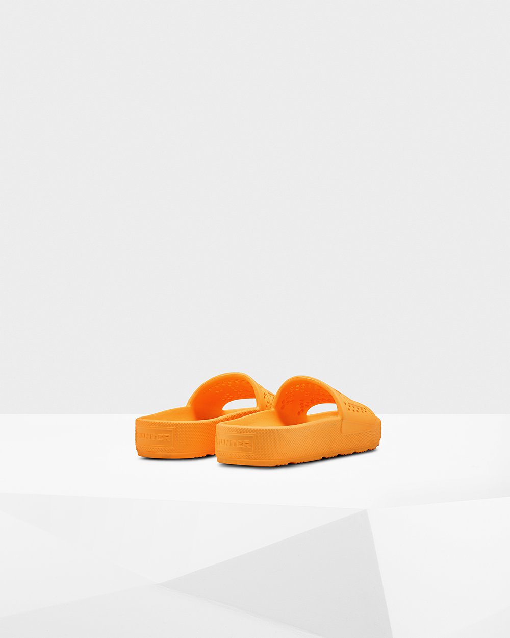 Hunter Original Lightweight Moulded Slides - Store Womens Orange - GSFWTI873